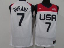 2021 Olympic version USA No. 7 Durant white 1:1 Quality