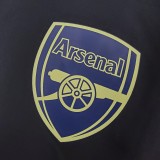 Arsenal Black Windbreaker 2022