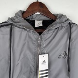 Adidas Gray New Windbreaker（袖子大阿迪款）2023