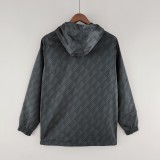2022 Sao Paulo Black Windbreaker（白色阿迪红白三边）