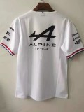 2021 F1 Formula One Alpine White Short Sleeve Racing Suit 1:1 Quality