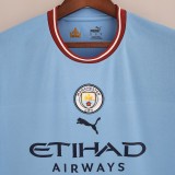 22/23 Manchester City Home Fans 1:1 Quality Soccer Jersey With CHAMPIONS#23 Printing