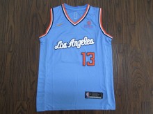 NBA New clipper Latin 13 George light blue 1:1 Quality