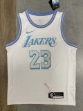 NBA Laker white James No.23 1:1 Quality
