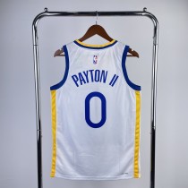 NBA Golden State Warriors White PAYTON II#0 Men Jersey Top Quality Hot Pressing Number And Name 2023 NBA Golden State Warriors White PAYTON II#0 Men Jersey Top Quality Hot Pressing Number And Name 2023