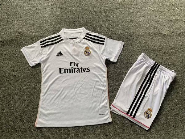 Real Madrid Home 1:1 Kids Retro Soccer Jersey 2014/2015