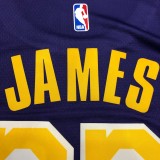 NBA Laker crew neck retro purple 23 James with chip 1:1 Quality