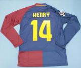 2008-2009 Retro Barcelona Home Champions League Long sleeve 1:1 Quality Soccer Jersey