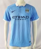 Manchester City Home 1:1 Quality Retro Soccer Jersey 2015/2016