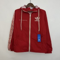 2023 Adidas Red Windbreaker 2023 Adidas Red Windbreaker