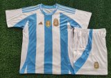 Argentina Home 3-Stars 1:1 Kids Soccer Jersey 24/25