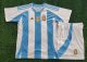 Argentina Home 3-Stars 1:1 Kids Soccer Jersey 24/25