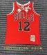 Chicago Bulls Jordan #12 Red Hot Pressing 1:1 Quality Men NBA Jersey 1990