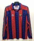 1996-1997 Barcelona Stadium Long Sleeve 1:1 Quality Retro Soccer Jersey