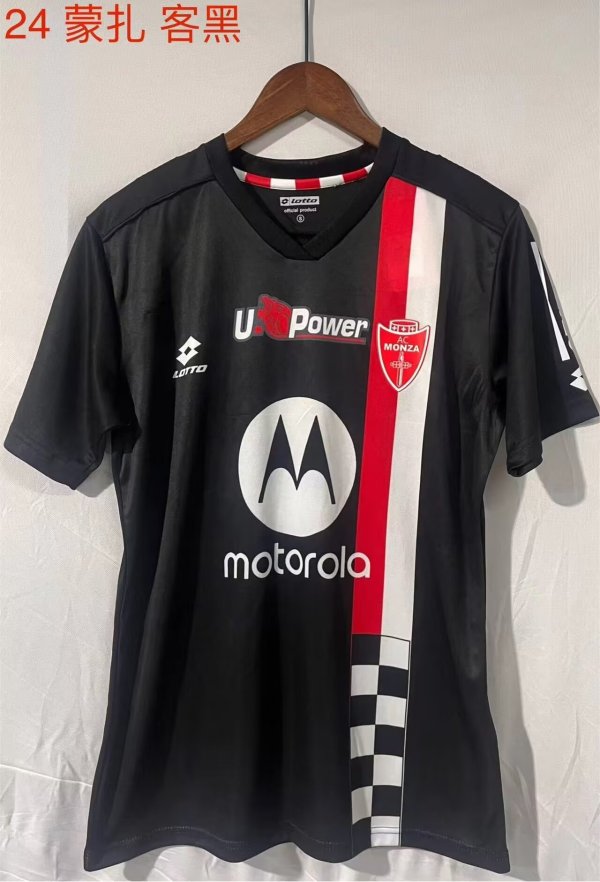 Monza Away Black Fans 1:1 Quality Soccer Jersey 23/24