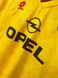 1995-1996 AC Milan Third Yellow Retro Soccer Jersey