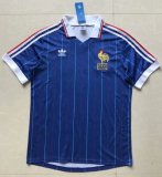 1982 France Home 1:1 Quality Retro Soccer Jersey