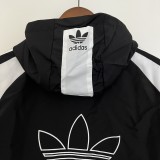 Adidas Black-White Windbreaker 2023