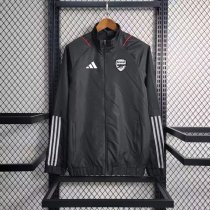 23/24 Arsenal Black Windbreaker