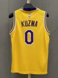 NBA Laker yellow Kuzma No.0 1:1 Quality