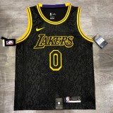 NBA Laker crew neck black snake 0 Kuzma with chip 1:1 Quality