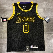 NBA Laker crew neck black snake 0 Kuzma with chip 1:1 Quality