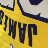 NBA Laker's Retro yellow V-lead Sucheng city version 23 James with chip 1:1 Quality