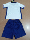 England Home White Kids Soccer Jersey 2024