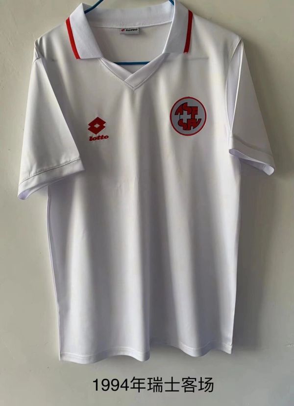 Retro Switzerland Away 1994 1:1 Quality Soccer Jersey