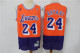 NBA Lakers 24 orange stitching Retro 1:1 Quality