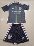 23/24 Benfica Away Black Kids 1:1 Quality Soccer Jersey