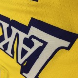 NBA Laker's Retro yellow V-lead Sucheng city version 23 James with chip 1:1 Quality