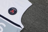 22/23 PSG Vest Training Kit Kit White Grey Stripe 1:1 Quality Training Shirt