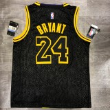 NBA Laker crew black snake 24 Kobe with chip 1:1 Quality
