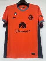 23/24 Inter Milan Third Orange Fans Version 1:1 Quality Soccer Jersey