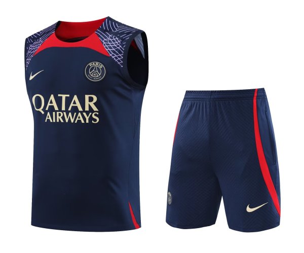 PSG Paris Blue 1:1 Quality Training Vest(A-Set)23/24