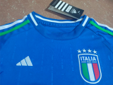 Italy Home 1:1 Quality Kids Soccer Jersey 24/25