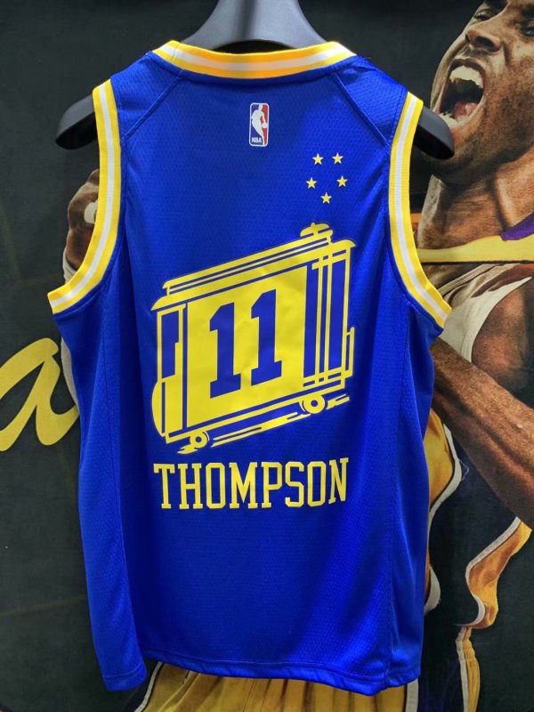 NBA Warrior blue Thompson No. 11 1:1 Quality