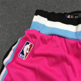 19/20 Heat Pink Earned Edition 1:1 Quality NBA Pants