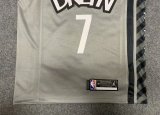 NBA Nets grey Durant No.7 1:1 Quality