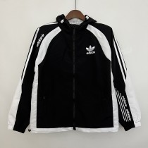 2023 Adidas Black-White Windbreaker