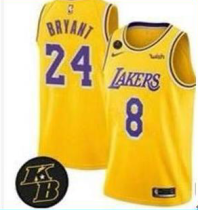 NBA Lakers Kobe 8 / 24 yellow 1:1 Quality