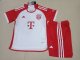 Bayern Munich Home White 1:1 Quality Kids Soccer Jersey 23/24