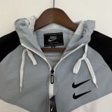 2023 Nike White-Gray Windbreaker