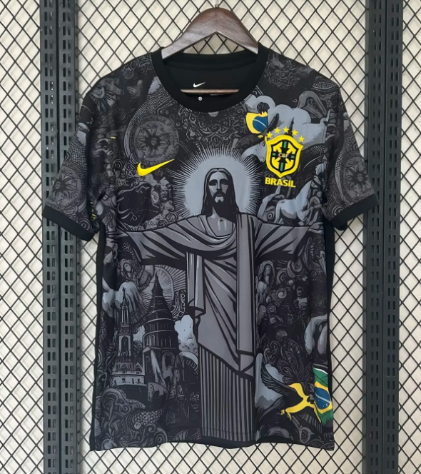 Brazil Goddess Special Edition Black Fans 1:1 Quality Soccer Jersey 24/25