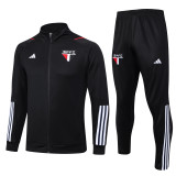 23/24 Sao Paulo Black Jacket Tracksuit 1:1 Quality