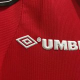1998 Manchester united Home 1:1 Quality Retro Soccer Jersey