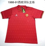 1988/1999 Spain Home Fans 1:1 Quality Retro Soccer Jersey