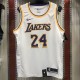 NBA Lakers round neck vintage white 24 Kobe with chip 1:1 Quality