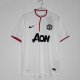 2013/2014 Manchester United Away White Retro Soccer Jersey